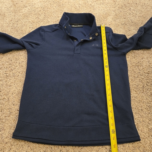 Under Armour Golf Men's Pullover Sweater Size Medium Navy Blue - Picture 8 of 8